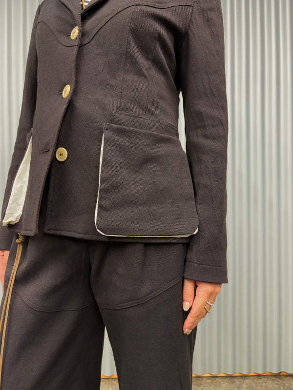 【 BALIA / バーリア 】SHAPED SHORT JACKET / Black