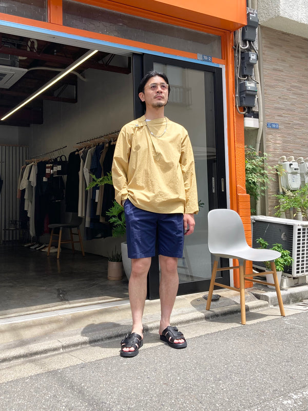 【YOTA TOKI】2-PLEATED SHORTS / Navy