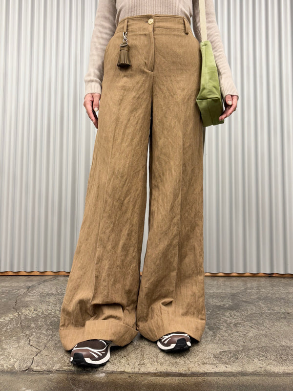 【hobo】TASSEL KEY RING  - COW LEATHER - / Khaki