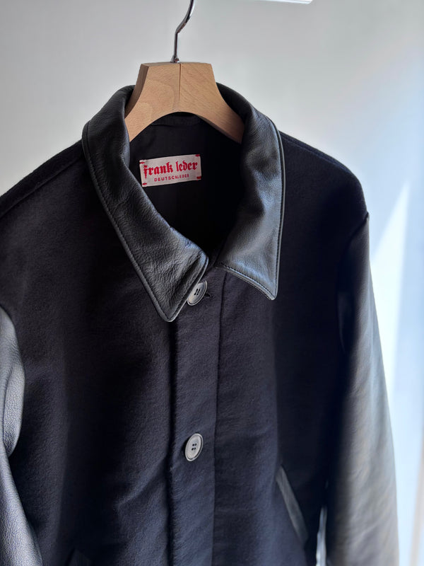 【frank leder / フランクリーダー】DEUTSCHLEDER BOMBER JACKET - WITH LEATHER -  / Black