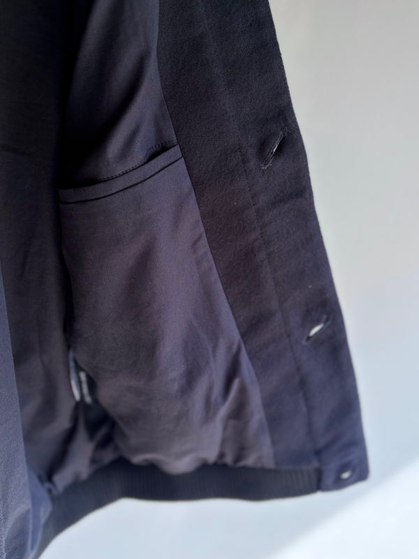 【frank leder / フランクリーダー】DEUTSCHLEDER BOMBER JACKET - WITH LEATHER -  / Black