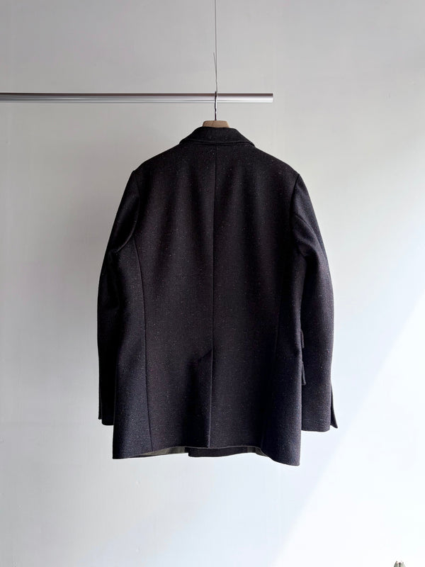 【frank leder / フランクリーダー】DOUBLE BREASTED BLAZER - DARK BROWN WOOL -  / Dark Brown