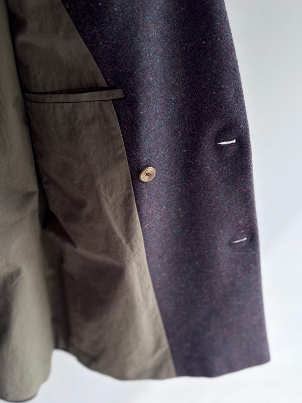 【frank leder / フランクリーダー】DOUBLE BREASTED BLAZER - DARK BROWN WOOL -  / Dark Brown