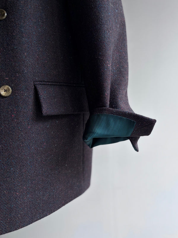【frank leder / フランクリーダー】DOUBLE BREASTED BLAZER - DARK BROWN WOOL -  / Dark Brown