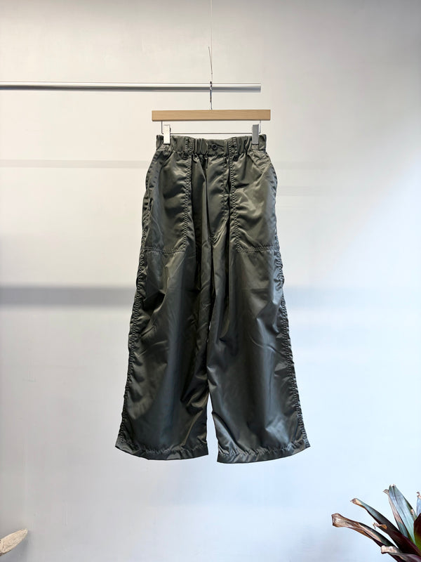 【 RhodolirioN 】WIDE FATIGUE PANT - MILITARY TWILL - / Grey