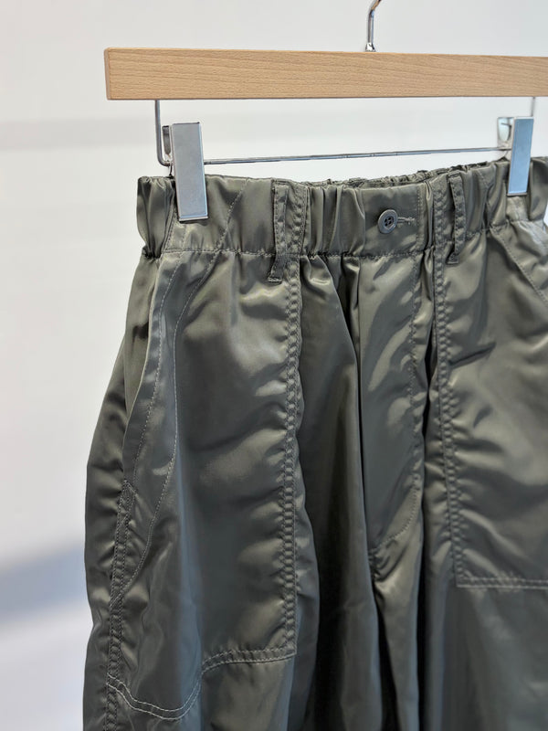 【 RhodolirioN 】WIDE FATIGUE PANT - MILITARY TWILL - / Grey