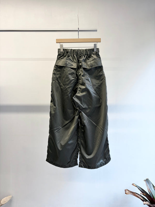 【 RhodolirioN 】WIDE FATIGUE PANT - MILITARY TWILL - / Grey