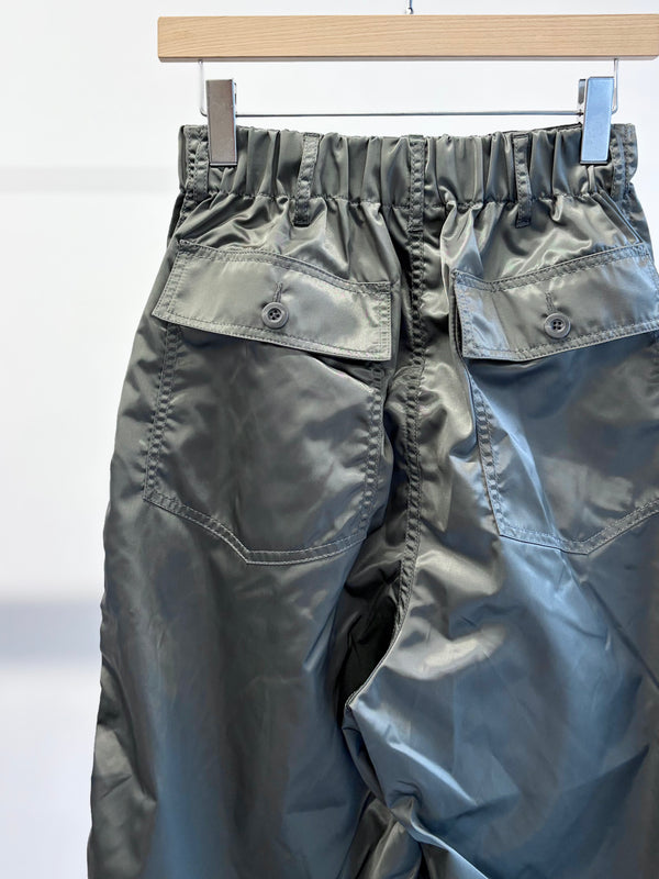 【 RhodolirioN 】WIDE FATIGUE PANT - MILITARY TWILL - / Grey