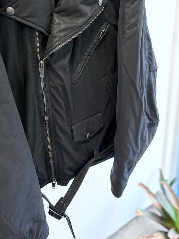 【 RhodolirioN 】PADDED DOUBLE RIDERS JACKET / Black