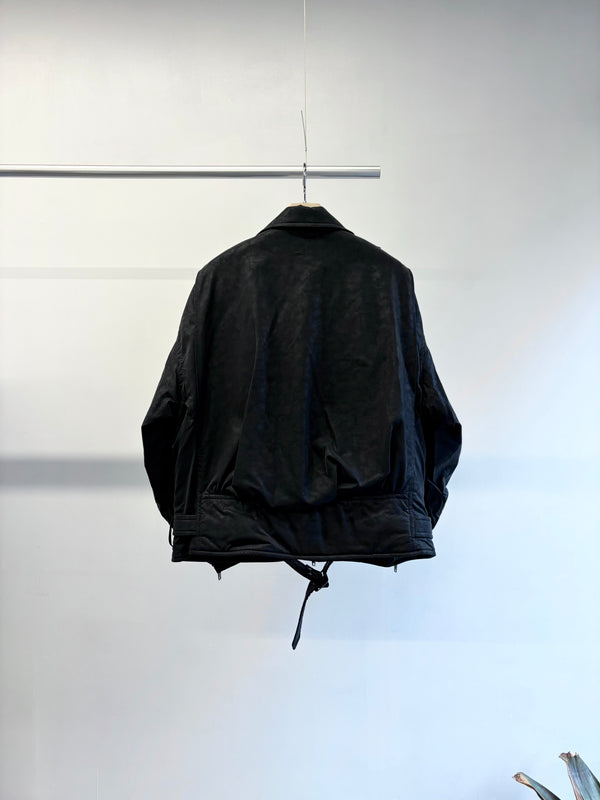 【 RhodolirioN 】PADDED DOUBLE RIDERS JACKET / Black