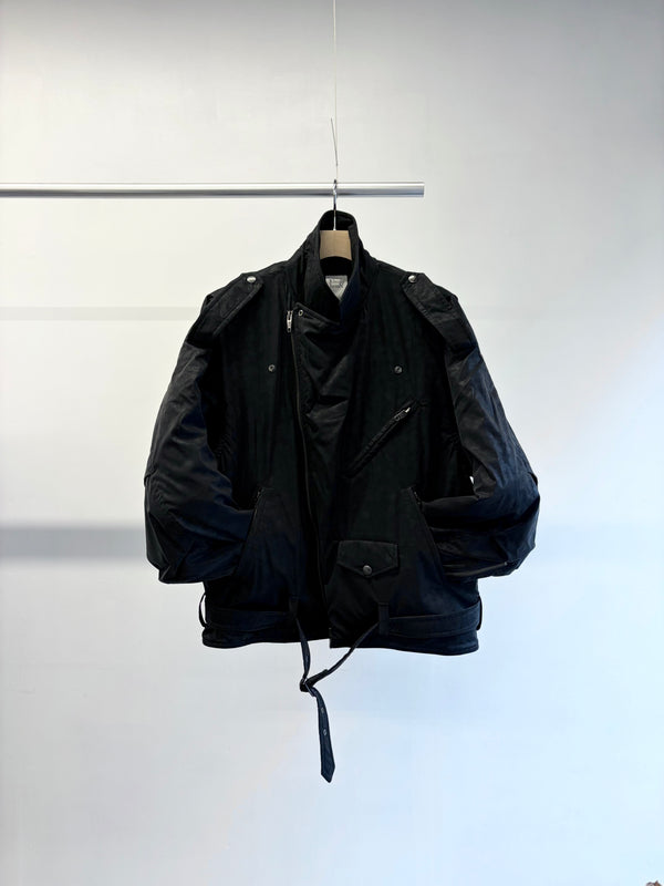 【 RhodolirioN 】PADDED DOUBLE RIDERS JACKET / Black