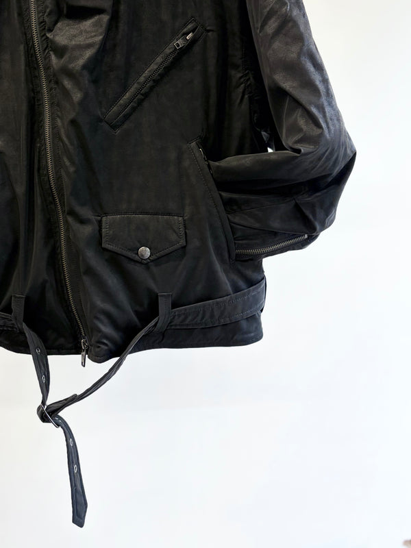 【 RhodolirioN 】PADDED DOUBLE RIDERS JACKET / Black