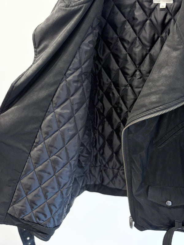 【 RhodolirioN 】PADDED DOUBLE RIDERS JACKET / Black