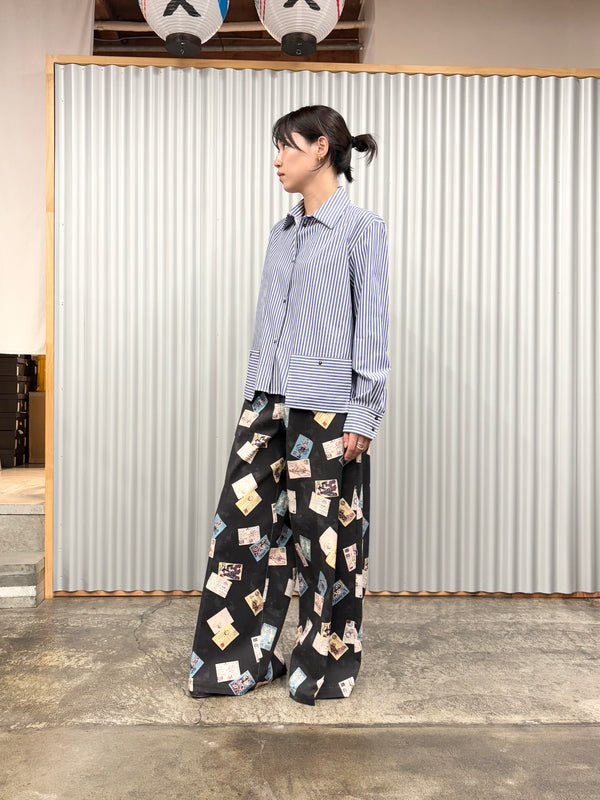 【 BALIA / バーリア 】STRIPE BOX SHORT SHIRT  / Blue Stripe