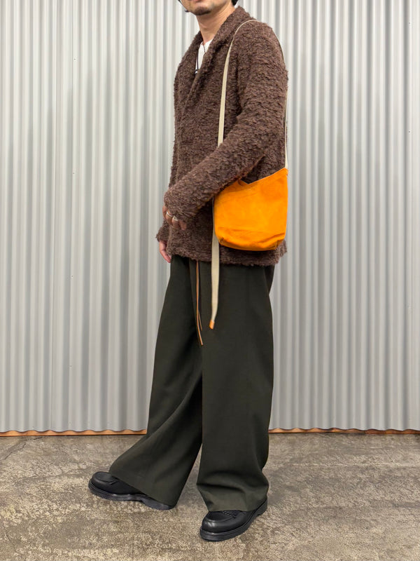 【hobo】AZUMA SHOULDER BAG S -PIG SUEDE- / Orange