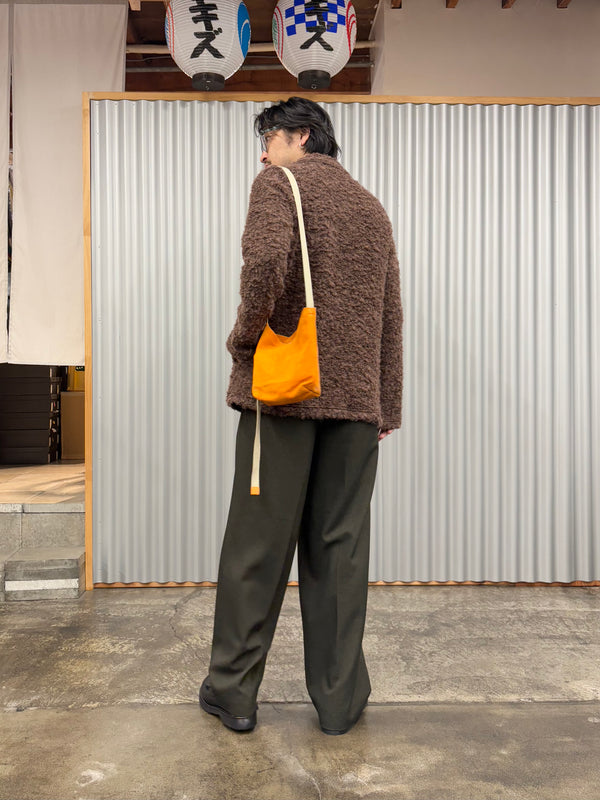 【hobo】AZUMA SHOULDER BAG S -PIG SUEDE- / Orange