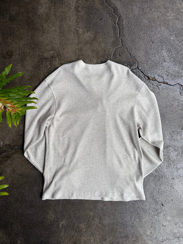 【 HOMMENA 】FIRST AID HENLY NECK TEE / Gray
