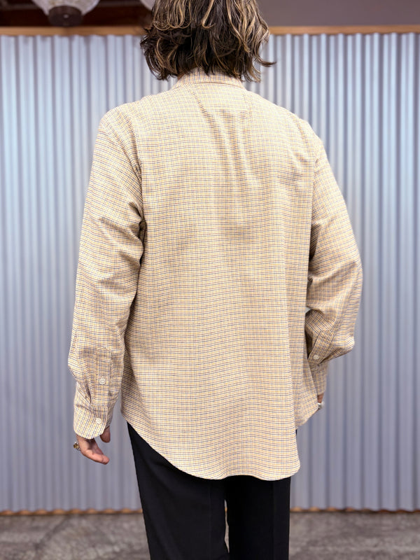 【 HOMMENA 】UNDONE SHIRT / White Check