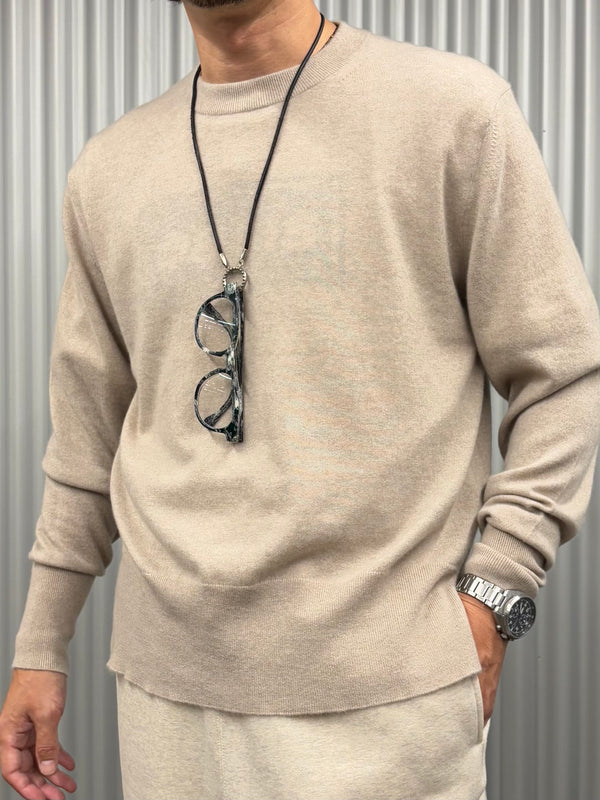 【 PICEA / ピセア 】14GG CREW NECK / Beige