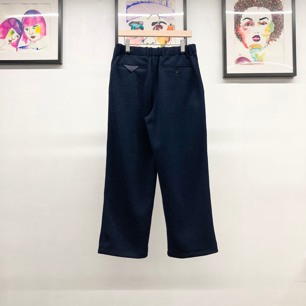 【CURLY】MOLLE YARN TWILL KNIT WIDE PANTS / Navy