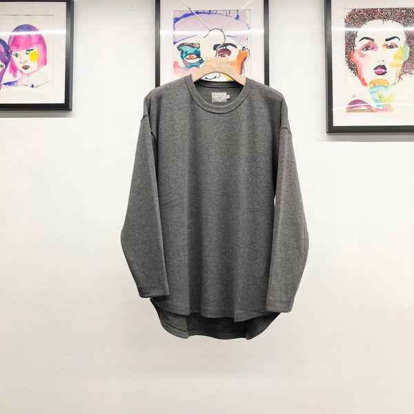 【CURLY】PREMIEREWARM L/S TEE - Crewneck - / Mid Grey