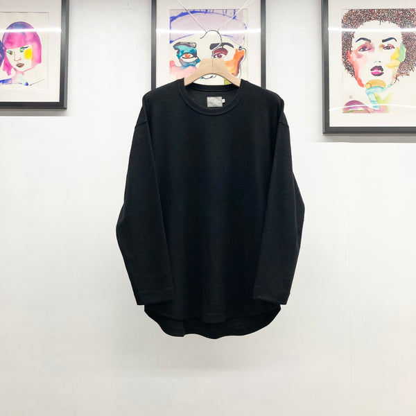 【CURLY】PREMIEREWARM L/S TEE - Crewneck - / Black