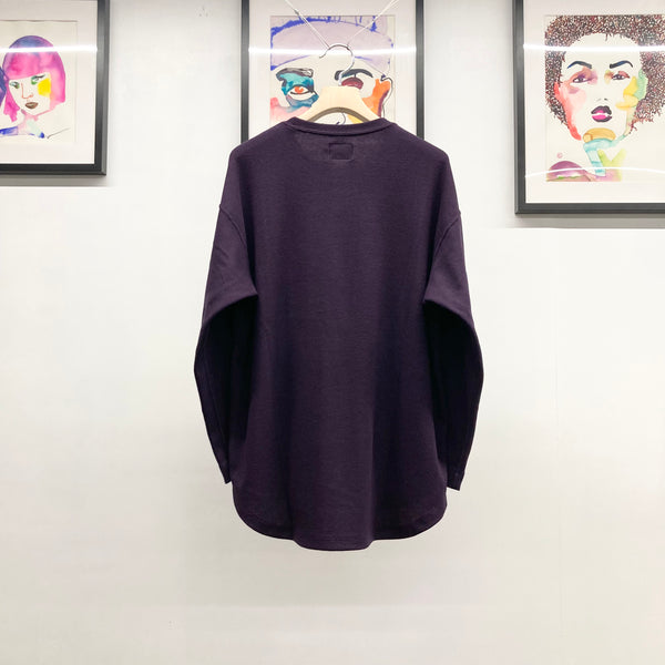【CURLY】PREMIEREWARM L/S TEE - Crewneck - / Dark Purple