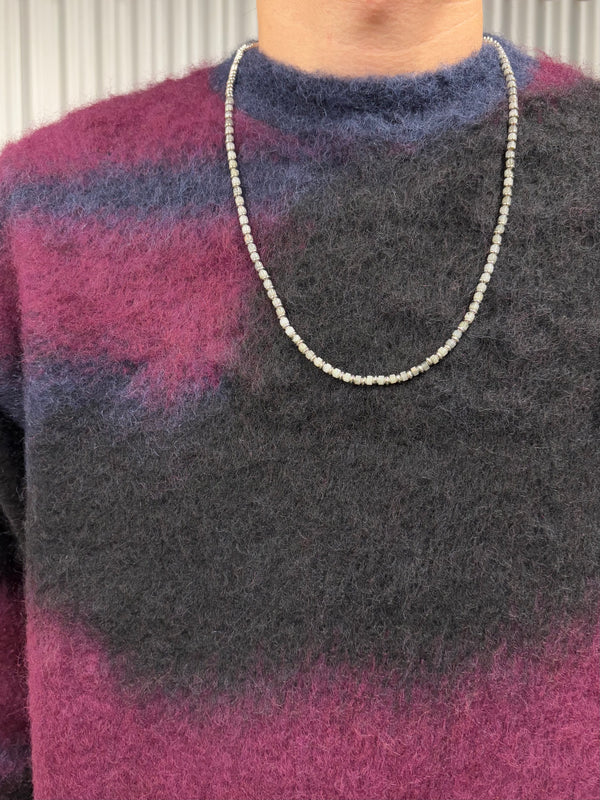 【hobo】BEADS NECKLACE STONE / Grey