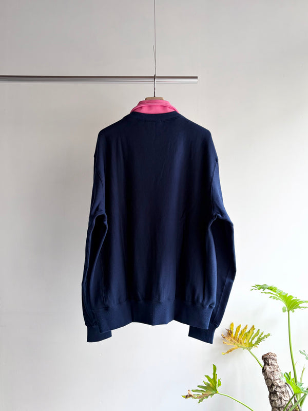 【 HOMMENA 】MAMA'S BOY LOGO SWEAT / Navy