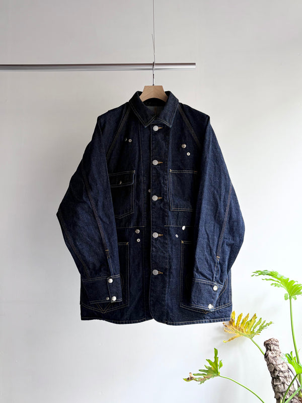 【 HOMMENA 】CRUMPED DENIM JACKET / One Wash