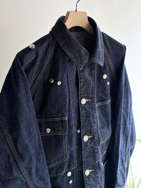 【 HOMMENA 】CRUMPED DENIM JACKET / One Wash