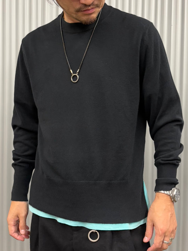 【 PICEA / ピセア 】14GG CREW NECK / Black