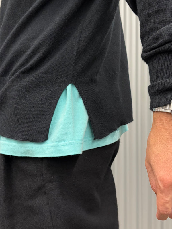 【 PICEA / ピセア 】14GG CREW NECK / Black