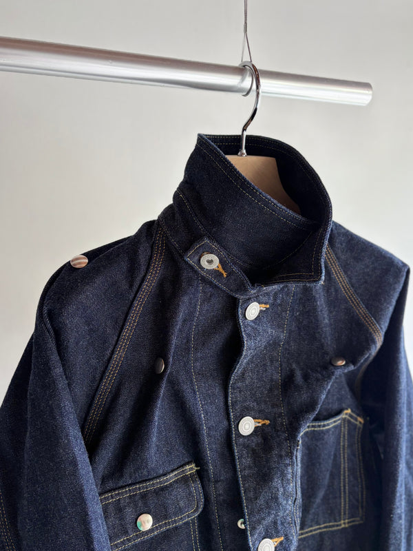 【 HOMMENA 】CRUMPED DENIM JACKET / One Wash