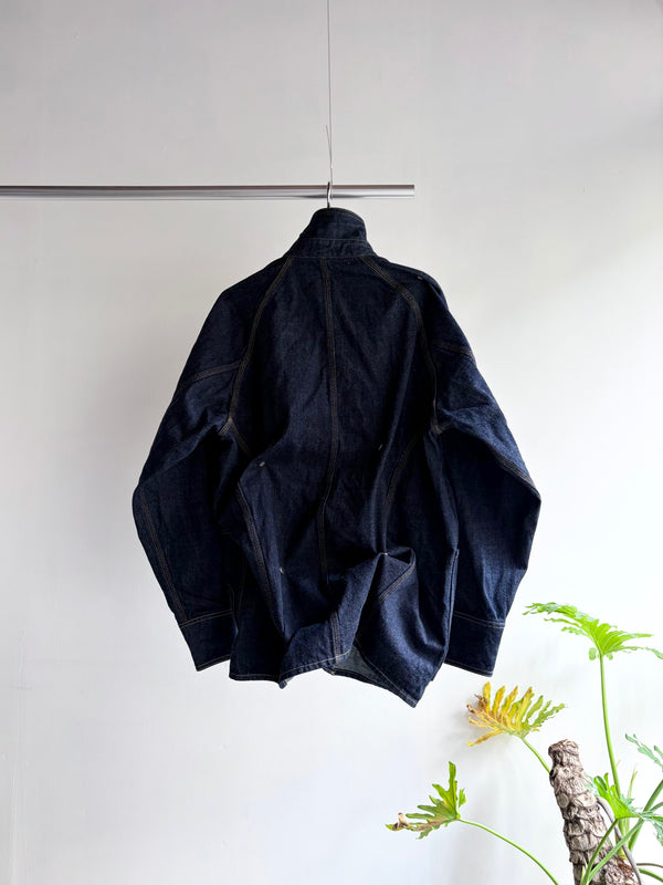 【 HOMMENA 】CRUMPED DENIM JACKET / One Wash