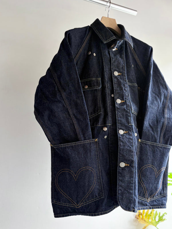 【 HOMMENA 】CRUMPED DENIM JACKET / One Wash