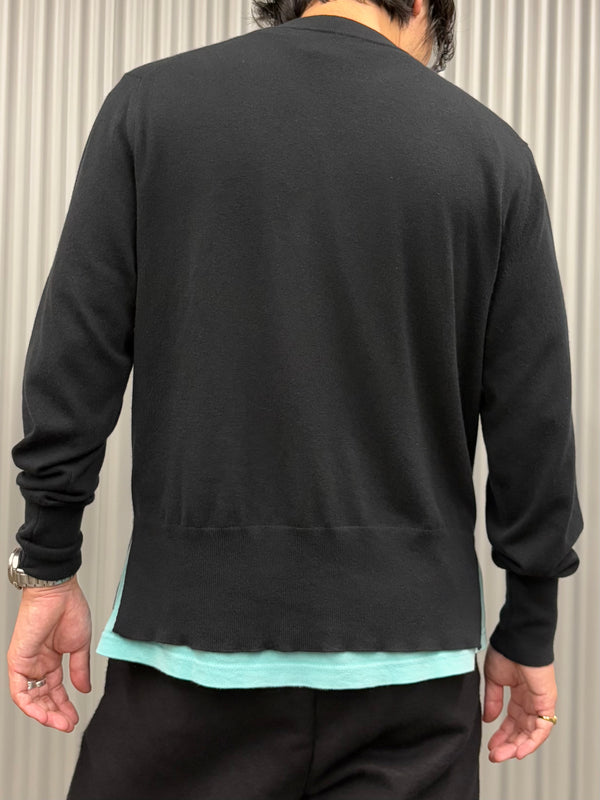 【 PICEA / ピセア 】14GG CREW NECK / Black