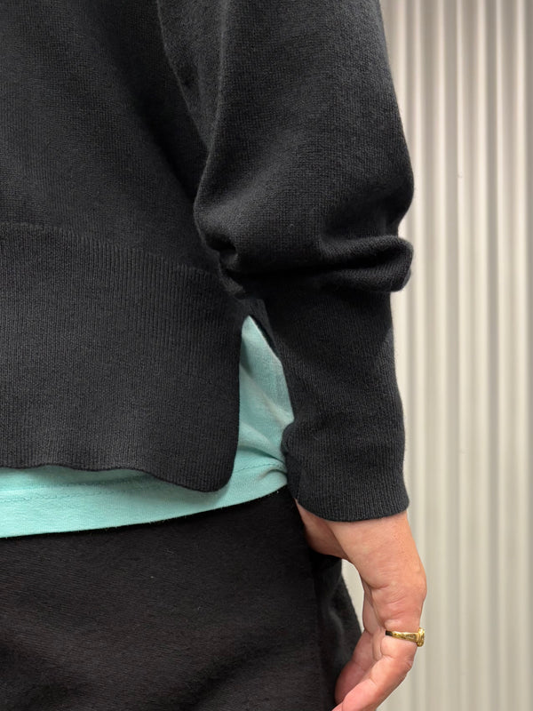 【 PICEA / ピセア 】14GG CREW NECK / Black