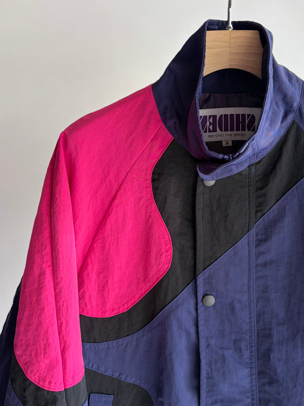 【 SHIDEN 】MULTI COLOR JACKET - NYLON SATIN - / Purple