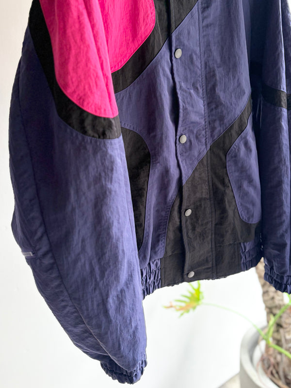 【 SHIDEN 】MULTI COLOR JACKET - NYLON SATIN - / Purple