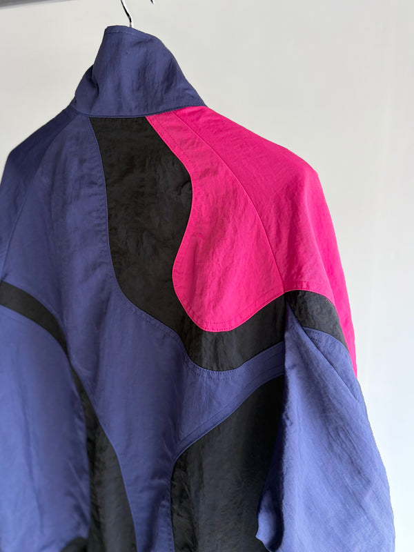 【 SHIDEN 】MULTI COLOR JACKET - NYLON SATIN - / Purple