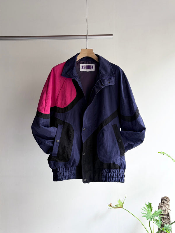 【 SHIDEN 】MULTI COLOR JACKET - NYLON SATIN - / Purple