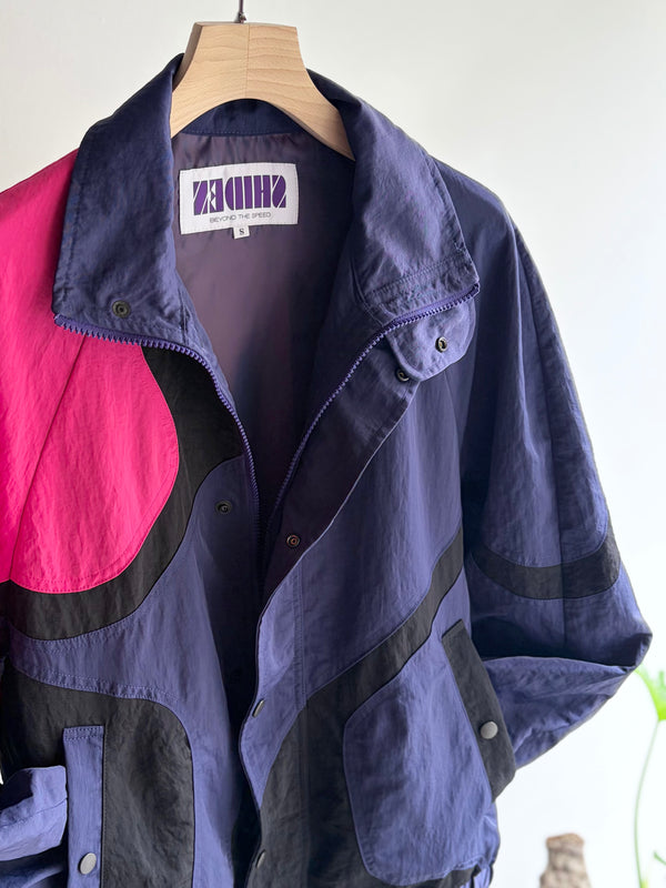 【 SHIDEN 】MULTI COLOR JACKET - NYLON SATIN - / Purple