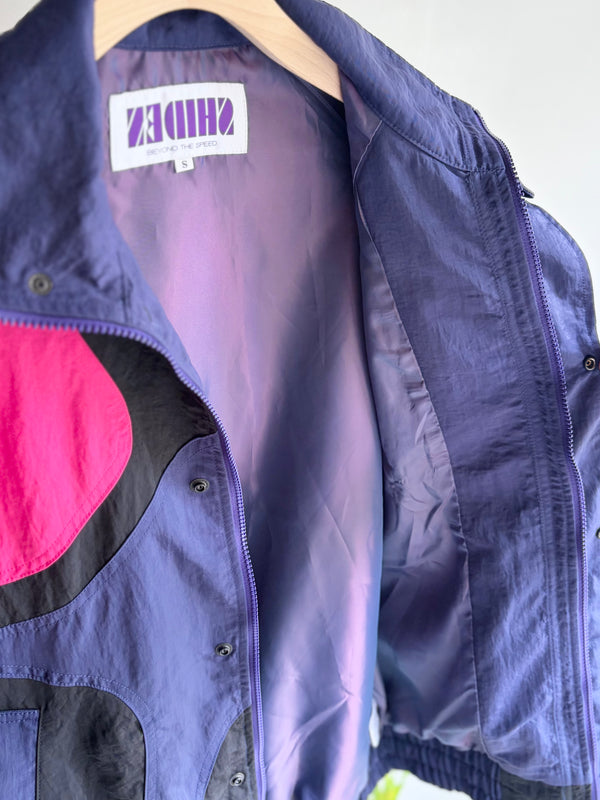 【 SHIDEN 】MULTI COLOR JACKET - NYLON SATIN - / Purple