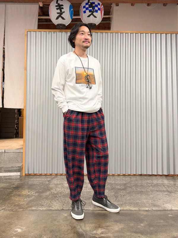 【m's braque】NEW HAREM PANTS / Tartan Check