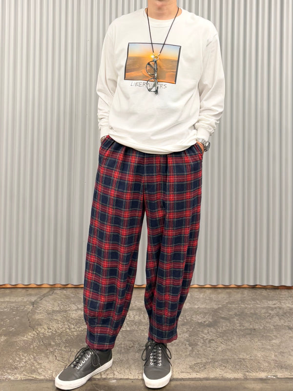 【m's braque】NEW HAREM PANTS / Tartan Check