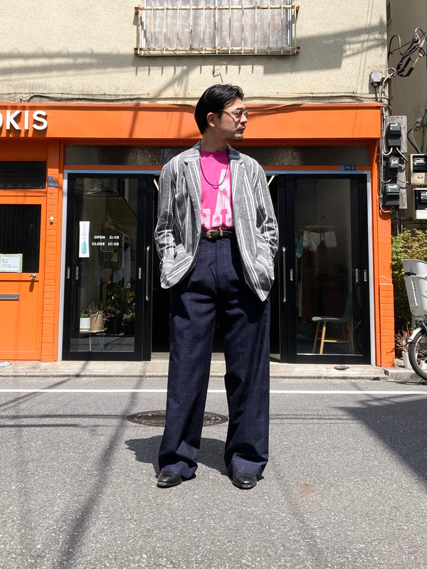 【m's braque】S2B NORFOLK JACKET / Black Stripe