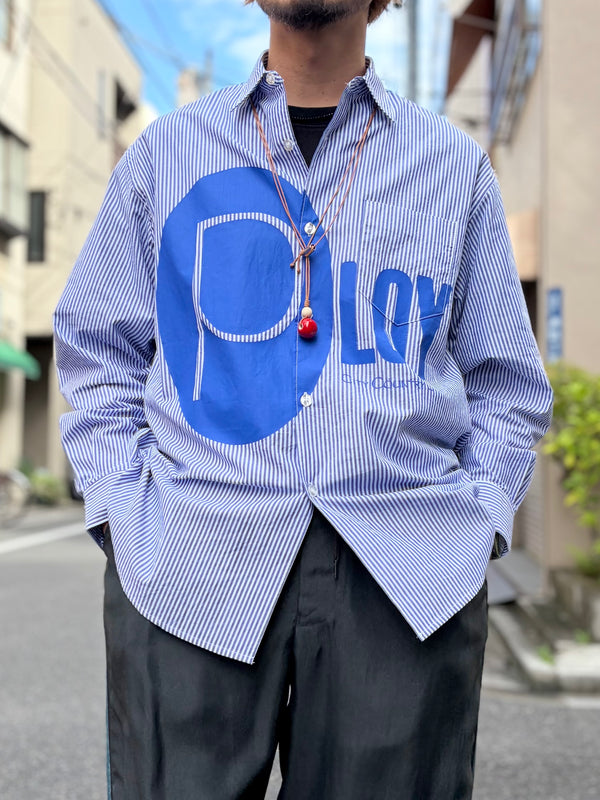 【m's braque】LEATHER CORD CERAMIC & WOODS NECKLACE / Red