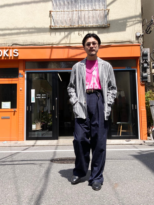 【m's braque】S2B NORFOLK JACKET / Black Stripe