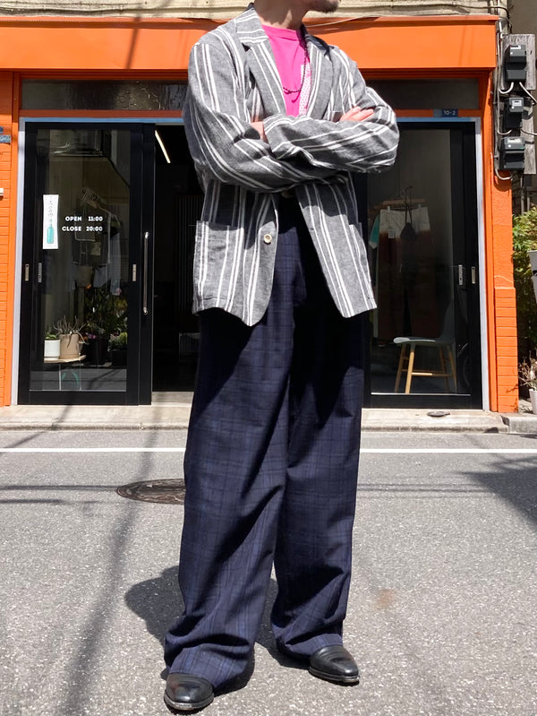 【m's braque】S2B NORFOLK JACKET / Black Stripe